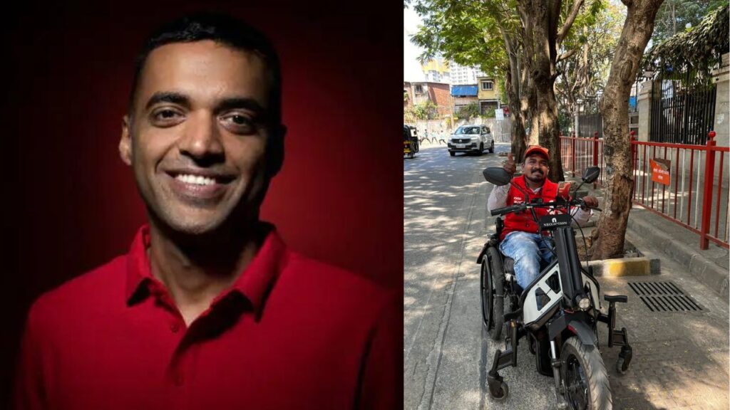 Zomato CEO Re-Shares Photo Of Specially Abled Delivery