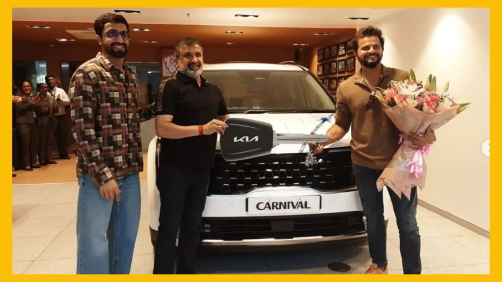 Suresh Raina Receives the First 2024 Kia Carnival